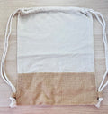 Sac a dos en coton et toile de jute L'univers féerique de Fanny
