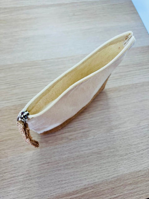 Trousse en coton et toile de jute L'univers féerique de Fanny